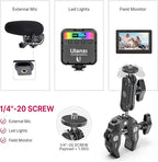 ULANZI Super Clamp Camera Clamp Mount Monitor 360° Ballhead Magic Arm Double Ball Head Adapter with 1/4"-20 & 3/8"-16 Thread for Canon Nikon DSLR Camera/Gopro/LED Lights/Ronin-M/Ronin MX/Freefly MOVI