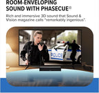 ZVOX Dialogue Clarifying Sound Bar With Patented Hearing Technology - AccuVoice TV Soundbar AV157 Titanium - Twelve Levels of Voice Boost - Home Theater Audio Speakers