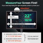 [2 Pack] Magnetic 22 Inch Computer Privacy Screen for 16:10 Aspect Ratio Widescreen Monitor, Hanging Eye Protection Anti Glare Blue Light Computer Monitor Privacy Filter, Removable 22in Protector Film