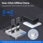 CR311 3-in-1 SSD Cloner, USB3.2 Gen2*2 M.2 Reader, Supports M.2 NVMe/SATA, SATA 2.5''/3.5'' HDD