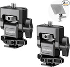 NEEWER Camera Monitor Mount with Cold Shoe (2 Pack), Anti Twist 1/4" Screw for 5" & 7" Field Monitor Compatible with Atomos Ninja V, 360° Swivel & 180° Tilt Damping, Compatible with SmallRig, MA006