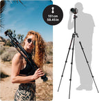 Manfrotto Befree Advanced Camera Tripod Kit Compatible with Sony Alpha7 and Alpha9 Cameras, Tripod Travel Kit with Ball Head and Lever Closure, Aluminium Tripod for Camera Accessories, DSLR,Mirrorless