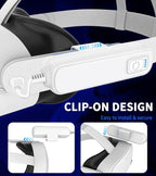 Battery Pack for Meta/Oculus Quest 3S/3/2,5000mAh Battery VR Charger, Extend 2-4 Hours Playtime, Lightweight Fast Charging VR Headset Safe Power Bank for Meta Quest 3S/3/2 Accessories