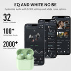 TOZO T6 Wireless Earbuds, Bluetooth 5.3 Ear Buds, Stereo Sound in Ear Headphones, 50 Hours Playtime, Wireless Charging Case, APP Customizable EQs, IPX8 Waterproof Earphones