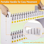 Cell Phone Holder Classroom Cell Phone Storage 2-Tier Multiple Cell Phone Stand Rack with 1-30 Number Stickers PVC Board Mobile Phone Holder Desktop Organizer for Classroom Office (30 Slots)