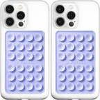 Anteel MAX Silicone Suction Phone Case Adhesive Mount, Upgraded Super Strong Grip, Durable, Easy to Use, Hands-Free Sticky Phone Holder for Selfies, Tiktok Videos, 2.56"x3.94" (LPE&LPE)