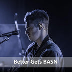 BASN Bmaster5 in Ear Monitors, 5 Drivers Drummer Headphones with Powerful Bass, Noise Isolation IEM Earbuds with Detachable MMCX Sliver-Plated OFC Cable for Musicians (Midnight Black, MMCX)
