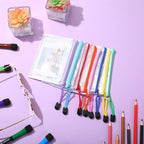 Jetec 32 Pcs Mesh Zipper Bags Toy Storage Bikini Organizer Bag Bolsas Para Guardar Trajes De Baño Waterproof Zipper Reusable Pouch Puzzle Multipurpose for Storage Office(Cute Color,5.1 x 4.1 Inch)