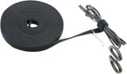 Pasow fastening tape Cable Tie Double Side Nylon Power Wire Management 3/4Inch 1 Roll Hook (25 Yards, Style 1)