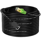 Ethernet Extension Cable 25ft, Network Cat6a Extension Patch Cable RJ45 Cords Shielded Male to Female Connector (25FT)