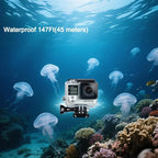 Suptig Replacement Waterproof Case Protective Housing for GoPro Hero 4, Hero 3+, Hero 3 Accessories Action Camera for Underwater Use - Water Resistant up to 147ft (45m)