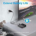 ZIOCOM Bluetooth Transmitter for TV, Wireless Bluetooth Adapter for TV/PC/Speaker/Home Stereo (Optical, 3.5mm Aux, RCA), Pairs 2 Devices Simultaneously
