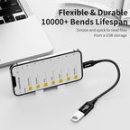 USB C to USB Adapter 2 Pack: 10Gbps USB Female to USB-C Male OTG Cable Thunderbolt 3 Converter, Compatible with iPhone16/15 Pro Max, MacBook Pro Air, Galaxy S25/24 (0.59ft, Black)