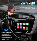 USB Type C Charger Cable Fast Charging [3FT+6FT], 2Pack Coiled USB A to USB C Charger Cable for Car Android Auto USB C Charger Cord, USBC Cable Compatible with iPhone 16/15/Samsung Galaxy A10e A20 S20