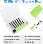 13 Pcs Precision Screwdriver Set Magnetic, Electronics Opening Pry Tools Repair Kit with LCD Screen Opening Suction Cup Pliers for Computer, PC, Tablet, Laptop, Eyeglass, Watch