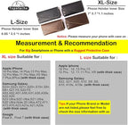 Topstache Leather Phone Holster with Belt Loop, Magnetic Closure Cell Phone Pouch Card Holder Wallet, Handmade Holder for iPhone 13 Pro Max, S22 Ultra, Dark Brown