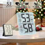 Antonki Room Thermometer, Digital Small Hygrometer Indoor Thermometer Humidity Gauge, Temperature Humidity Meter with Max/Min Record Monitor Sensor for Home, Plants - Battery Included