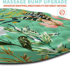 Ergonomic Mouse Pad Wrist Support with Memory Foam Massage Bulge, Carpal Tunnel Pain Relief Mousepad Wrist Rest for Mouse(12x8 inch, Pink Flowers)