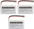 New! Genuine Uniden BBTY0651101 BT-1007 NiMH 600mAh DC 2.4V Rechargeable Cordless Telephone Battery (3-Pack)