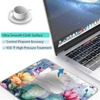 Cute Cactus Flower Plants Custom Mouse Pad with Non-Slip Rubber, Small Square Design for Wireless Laptop & Computer Mouse Pads for Desk, 9.5 x 7.9 inch Smooth Surface for Gaming & Office