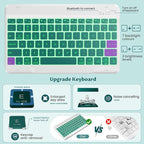 OYEEICE for iPad 9th Generation Case with Keyboard - Detachable Backlit Keyboard - 360 Rotatable Cover with Pencil Holder for iPad 9th/8th/7th Gen, iPad Air 3rd Gen & iPad Pro 10.5" - Teal