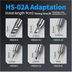 FNIRSI HS-02A 100W Portable Corded Soldering Iron Kit, 3S Fast Heating, 212-842℉, Pre-set 3 Groups Temperature, 6 F245 Soldering Tips, Smart Digital Soldering Iron Pen Tool for Electronics Repair