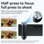 TELESIN° Smartphone Grip Selfie Stick, Bluetooth Mobile Phone Handle Holder, Mobile Phone Shutter Grip with Detachable Remote for One-Handed Control Compatible Samsung Android Video Shooting