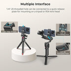 SMALLRIG Metal Phone Tripod Mount, Cell Phone Mount with Quick Release Adapter for Arca-Swiss, Multifunctional Phone Holder for Arca-Type Tripod, for DJI RS 3 Mini Stabilizer, for iPhone - 4611
