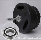 Lamoutor 2Pcs Anti-Slip Hex Nut Collar Screw for Barbell Dumbbell Weight Lifting