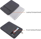 MOSISO Laptop Case 12.3 inch, 11.6-12.3 inch Laptop Sleeve Compatible with MacBook Air 11.6, Acer HP Dell Lenovo Samsung, Surface Pro, Polyester Vertical Computer Sleeve Bag with Pocket, Space Gray