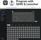 Keychron Q1 RGB Wired Custom Mechanical Keyboard Knob Version, 75% Layout QMK/VIA Programmable with Hot-swappable Gateron G Pro Red Switch Double Gasket Compatible with Mac Windows Linux (Grey)