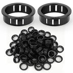 50PCS 1" Black Cable Snap Bushing Grommet, Snap in Cord Bushing Protect Cables