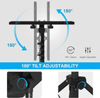 Projector Stand Tripod, Laptop Tripod Stand Adjustable Height from 23.5 to 63.5 inches with Gooseneck Phone Holder, Laptop Floor Stand for Office, Home, Stage, Studio, DJ Racks Holder Mount
