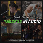 Phenyx Pro UHF Stereo Wireless in Ear Monitor System, Wireless IEM, 900MHz Band Selectable Frequency, Rack Mountable, 160 ft. Operation, Suitable for Stage, Studio, Exhibit, Lecture, Speech (PTM-10)