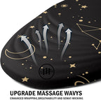 Ergonomic Mouse Pad with Wrist Rest Support,Mousepad Relief Carpal Tunnel Pain, Entire Memory Foam Mouse Pad with Non-Slip PU Base, Wireless Mouse Pad, Lovely Starry Sky
