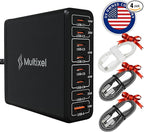 Upgraded 240W 8 Ports GaN Charger, USB Charging Hub, Multi USB C Charger Station, USB-C Charging Hub for MacBook Pro/Air/iPad Pro/iPhone/Samsung Galaxy Note