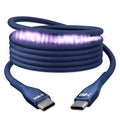 Statik MagStack Pro USB C to USB C Cable, Magnetic Type C Charger Fast Charging Cord, On The Go Magnetic Charging Cable for Car, Compatible with 16 Pro Max, 15, Galaxy S21 S20 Ultra, Navy 100W 3FT/1M