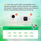 EIOTCLUB Data Only SIM Card - Ideal for Mobile WiFi Hotspots, Routers, USB Sticks, Laptops, Tablets, No Contract | 5G/4G LTE Network | USA 3-in-1 SIM Card
