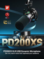 MAONO Gaming Streaming Equipment Bundle: Audio Interface Mixer XLR Dynamic Mic Studio Headphone RGB Noise Reduction Live Streaming Podcasting MaonoCaster PD200XS&G1 NEO&MH601