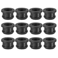 PATIKIL 13mm / 1/2 Inch Drill Hole,3/8 Inch ID Rubber Grommets, 12Pcs Top Hat Grommet for Wiring Eyelet Ring Gasket Automotive Firewall Cable Hole Plugs Wires Protection, Black