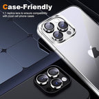Hoerrye for iPhone 15 Pro Max/iPhone 15 Pro Camera Lens Protector [3+1] [Keep Lens Original Design] 9H Tempered Glass Camera Cover Screen Protector,White Titanium