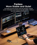 ORICO 4TB USB4.0 External SSD 3800MB/s(40Gbps) - Ultra-Fast Portable NVMe SSD, Compatible with Thunderbolt 3/4, Fanless Aluminum Design for Photographers, Video Editors X40