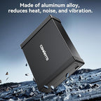 5.25" Blu-Ray/CD/DVD SATA Drive Enclosure with USB A/C 3.0, 5.25 Drive Enclosure, Optical Drive Enclosure with 3 USB-A Ports, Aluminum Alloy, Hot swappable(Optical Drive not Included)