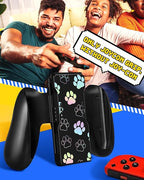 Lotadilo Joy-Con Grip for Nintendo Switch/Switch Oled - JoyCon Comfort Hand Grips Controller for Women Girls Teen Boys Cute Cartoon Design, Dog Paw