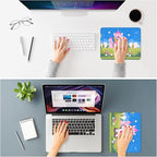 ITNRSIIET Mouse Pad Non-Slip Rubber Base Smooth Surface Stitched Edges Waterproof Durable Compatible with All Mice for Office & Gaming, Desk Accessory, 10.2x8.3x0.12 inch, PixelCastle