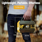 VTOMAN FlashSpeed 300 Portable Power Station 300W, 230Wh Solar Generator with LiFePO4 Battery Pack, 3000 Cycles, PD 100W USB-C, 6 Outlets for Outdoor Camping, RV, Off-grid, Home Backup