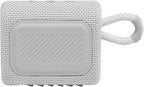 JBL Go 3 - Portable Mini Bluetooth Speaker, big audio and punchy bass, IP67 waterproof and dustproof, 5 hours of playtime, speaker for home, outdoor and travel (White)