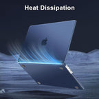MOSISO Compatible with MacBook Pro 16 inch Case 2025 2024 2023 2022 2021 M4 M3 M2 M1 A3403 A3186 A2991 A2780 A2485, Natural Original Color Hard Case&Keyboard Cover&Screen Film&Type C, Midnight Blue