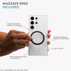 LoveHandle PRO MagSafe Compatible Magnetic Phone Grip w/Kickstand - Mount, Strap and Stand for Smartphone and Tablet - MagSafe Ring Included - Fits All Devices - Leopard