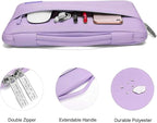 MOSISO Compatible with MacBook Air 13 inch Case 2025 2024 2023 2022 M4 A3240 M3 A3113 M2 A2681, Hard Shell&Sleeve Bag&Keyboard Skin&Webcam Cover&Screen Film for MacBook Air 13.6 inch, Purple